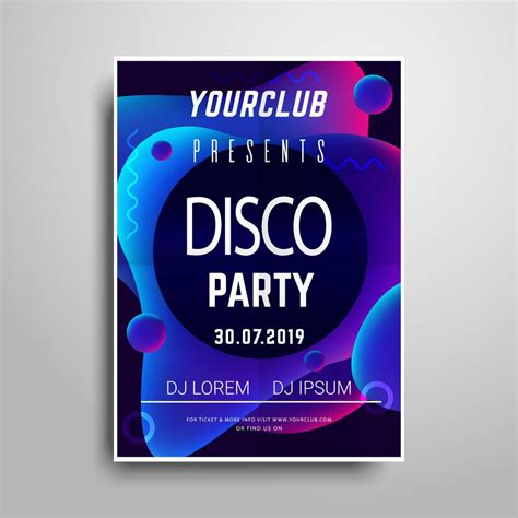 Abstract Party Poster Template 666120 Vector Art At Vecteezy