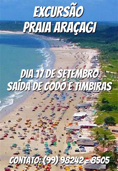 Ltimas Vagas Para Excurs O Praia Ara Agi Dia De Setembro Blog Do