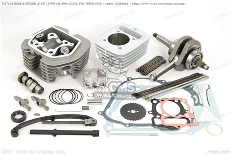 01065001 R Stage Bore Stroke Up Kit 57mmx48 5mm 124cc For Ape50