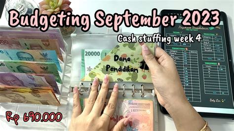 Budgeting September Gajian Minggu Cash Envelopes Stuffing