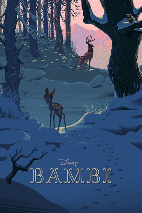 Bambi by Laurent Durieux - Home of the Alternative Movie Poster -AMP-