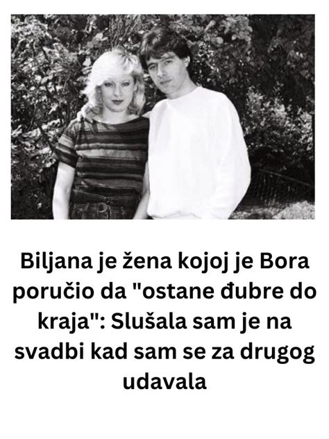 Biljana je žena kojoj je Bora poručio da ostane đubre do kraja