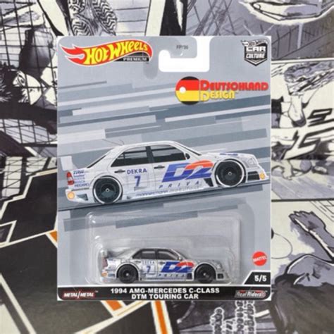 Hot Wheels Mercedes Benz C Class Dtm Touring Car Silver Amg