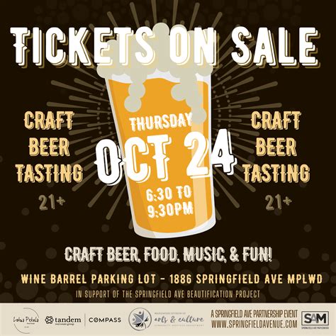 Craft Beer Tasting — Springfield Avenue Maplewood