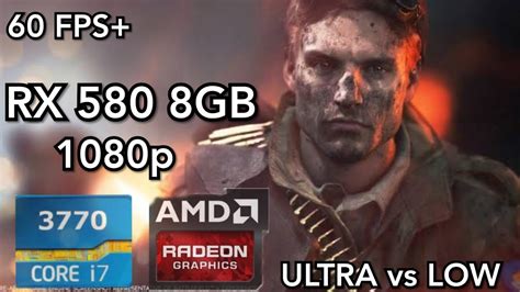 Battlefield V I7 3770 RX 580 8GB GAMEPLAY ULTRA LOW YouTube