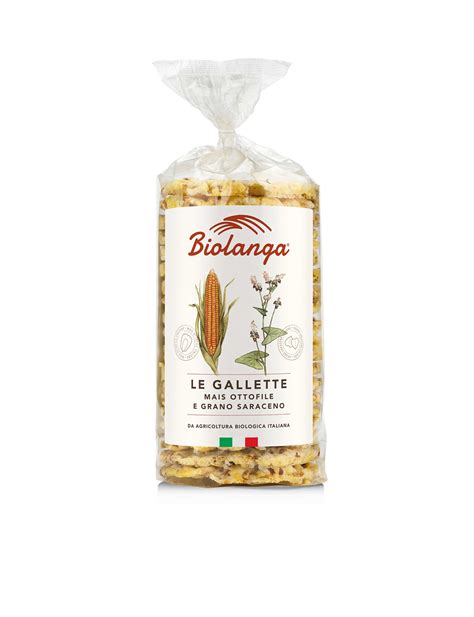 BIOLANGA GALLETTE DI MAIS G SARACENO BIO CONF 120 G Biolanga Una