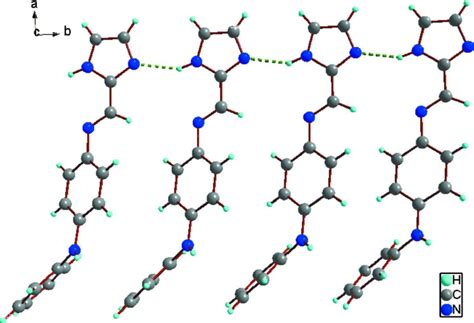 The One Dimensional Hydrogen Bonded Chain Structure In The Title Download Scientific Diagram