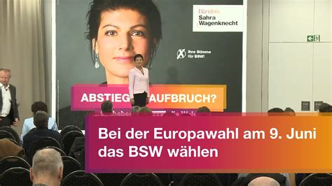 Bei Der Europawahl Am Juni Das Bsw W Hlen Youtube