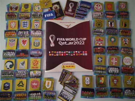 Panini Wm Wc World Cup Qatar Album Set Completo Stickers Eur