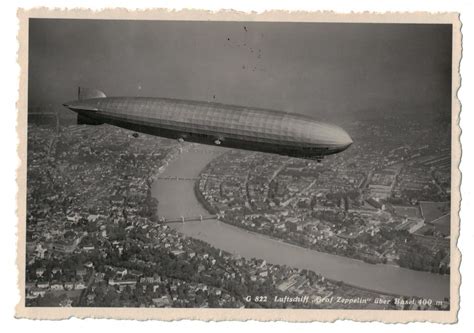 Zeppelin AK über Basel 75Rp Marke Kaufen auf Ricardo