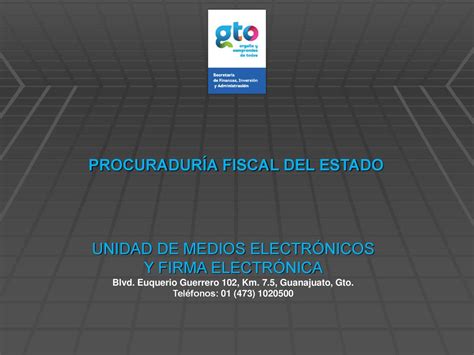 PROCURADURÍA FISCAL DEL ESTADO ppt descargar