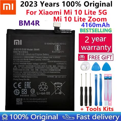 2023 Years Xiao Mi Original BM4R Battery For Xiaomi Mi 10 Lite 5G BM4R