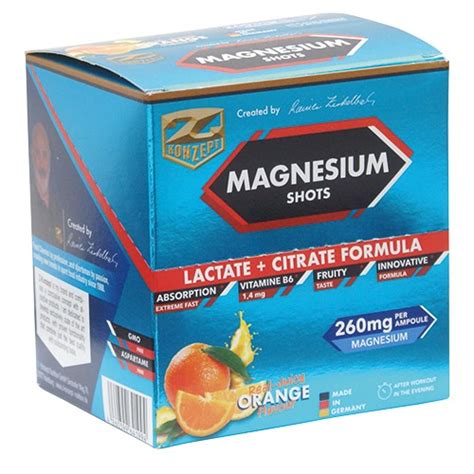 Magnesium + B6 shots - Z-Konzept Sports Nutrition