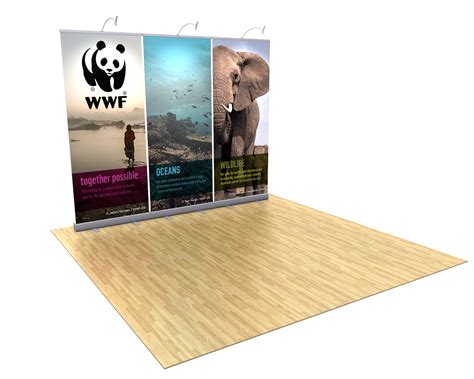 BrandStand 1 Retractable Banner Stand Wall | Trade Show Booth Display ...