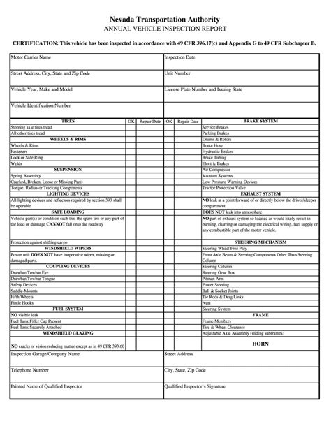 Tow Truck Inspection Checklist Fill Online Printable Fillable