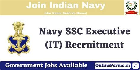 Indian Navy Ssc It Recruitment Apply Online