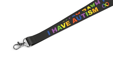 I Have Autism Lanyard Best Quality 20mm Id Card Holder Etsy