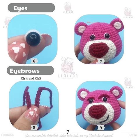 Pink Strawberry Bear Crochet Pattern