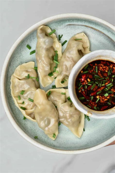 Steamed Mushroom Dumplings Vegan Potstickers Alphafoodie