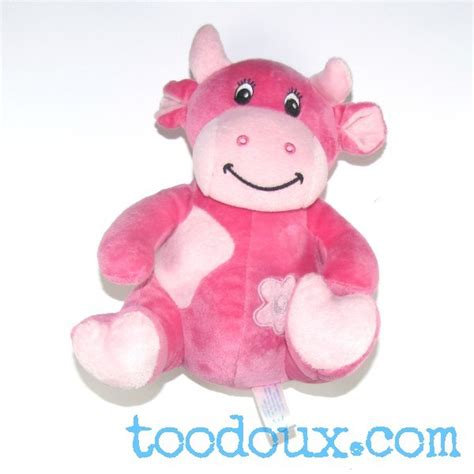 Toodoux spécialiste en sos doudou Arthur et Lola vache rose