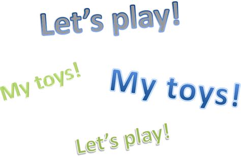 Презентація Lets Play My Toys