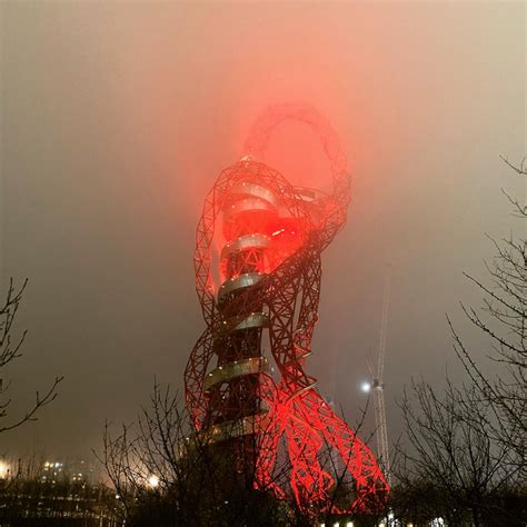 The ArcelorMittal Orbit saturday night : r/evilbuildings