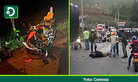 Choque Entre Dos Carros Y Una Moto Dej Tres Heridos En La V A