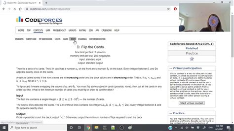 Codeforces Round 712 All Div 2 Solutions 2A F 1A D YouTube