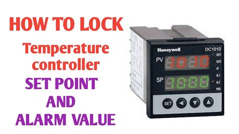 How To Lock Temperature Controller Value Temperature Controller Youtube