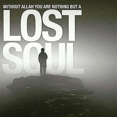 A Man Standing On Top Of A Hill With The Words Lost Soul In Front Of Him