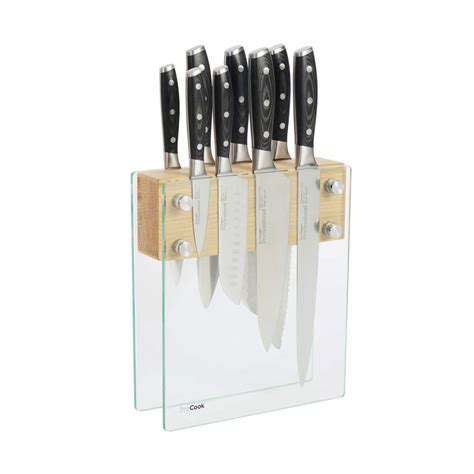 Buy Procook Professional X Set With Glass And Oak Magnetic Block