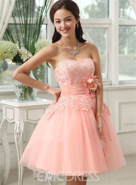 Admirable Shortmini Length Lace Up Flower Homecomingsweet 16 Gown