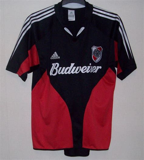 River Plate Home Camiseta de Fútbol 2004 2005 Sponsored by Budweiser