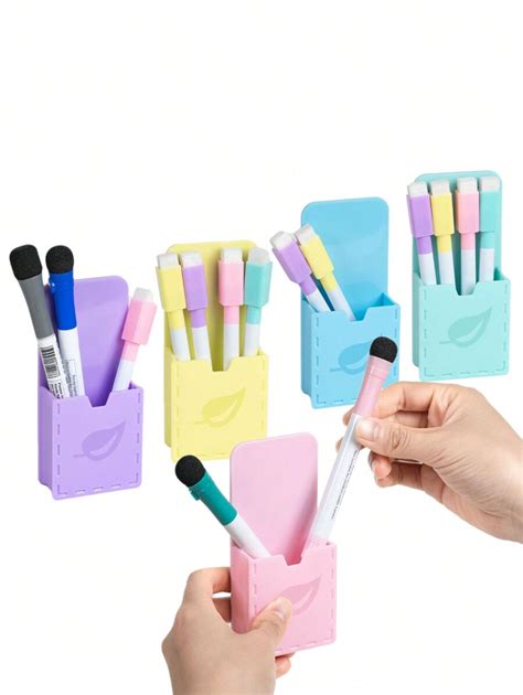 Magnetic Pen Holder Magnetic Dry Erase Marker Holder With Extra Wide