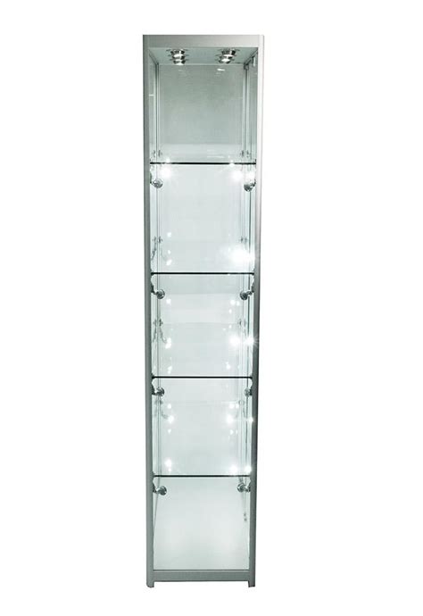 Glass Cabinet X X Mm Shelves Led Bulb Lighting Code