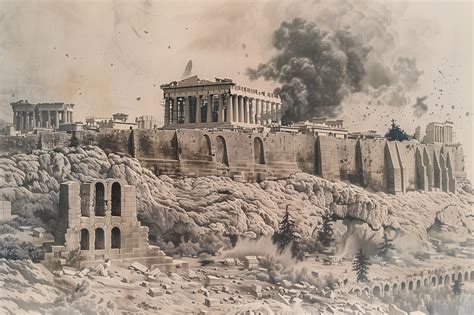 The Parthenon In The Crossfire In The Greek War Of Independence