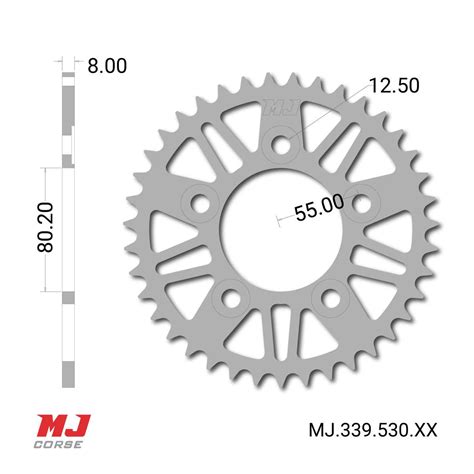 MJ Rear Sprocket For Triumph Tiger 900 1991 2000 MJ Corse