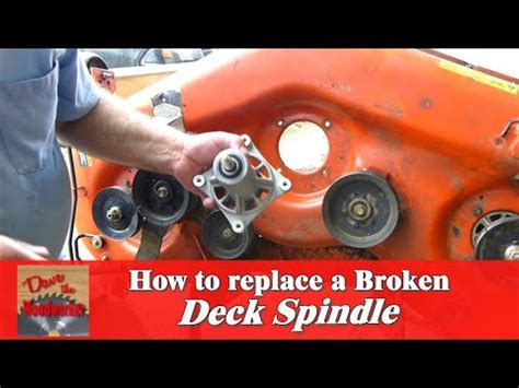 Replacing Deck Spindle Assembly On Husqvarna Riding Mower Deck