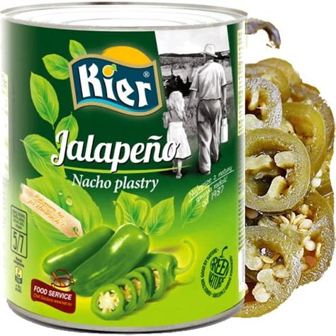 Papryka Zielona Ostra Jalapeno Nacho Plastry 2800g KIER Sklep