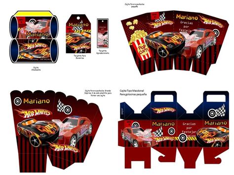 Kit Imprimible Hot Wheels Tarjeta Decoracion Fiesta Bs 100 00 En Mercado Libre