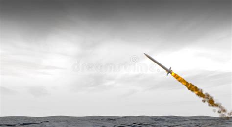 Intercontinental Ballistic Missile Stock Illustration - Illustration of ...