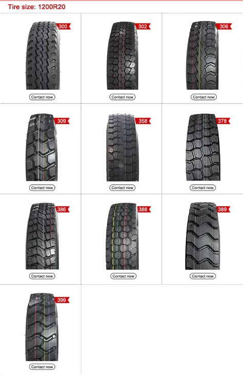 Light Truck Tire Sizes Chart