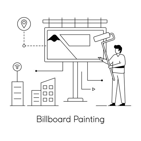 Trendy Billboard Painting 19803193 Vector Art at Vecteezy