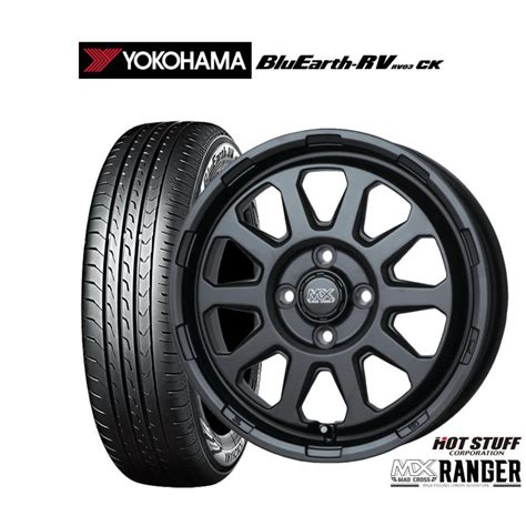 HOT STUFF サマータイヤ ホイール4本セット ホットスタッフ マッドクロス レンジャー ヨコハマ BluEarth ブルーアース