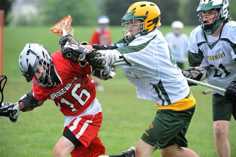 Lacrosse Game Action. editorial image. Image of tournamentplay - 145480320