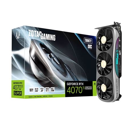 ZOTAC GeForce RTX 4070 Ti SUPER Trinity OC 16GB GDDR6X RAM Karta