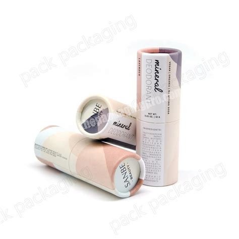 100 Biodegradable Kraft Material Lip Balm Deodorant Stick Packaging