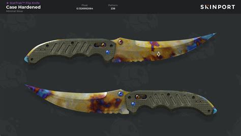 StatTrak Flip Knife Case Hardened Minimal Wear CS GO Skinport