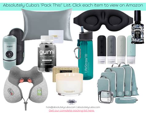 ESSENTIAL PACKING LIST - Absolutely Cuba