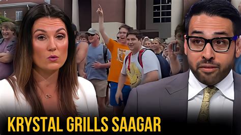 Krystal Ball Puts Saagar Enjeti In The HOT SEAT Over Protesters YouTube